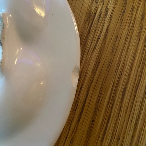 Large Vintage White Ceramic Deviled Egg Platter - Picture 3 of 7